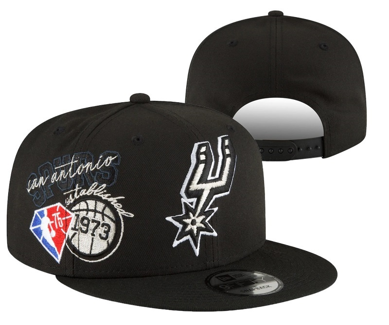 Spurs Team Logo Black 75th Anniversary Adjustable Hat YD,We sell and wholesale Spurs Team Logo Black 75th Anniversary Adjustable Hat YD on line form chian!